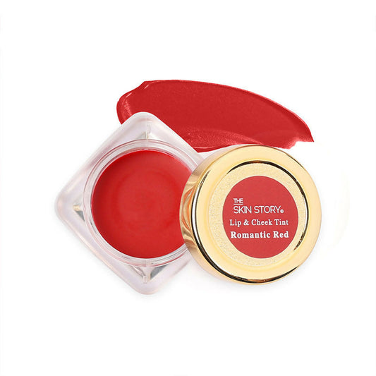 The Skin Story 100% Natural Lip Cheek Eye Tint Nourishing Ayurvedic Safe For Hormones - Romantic Red