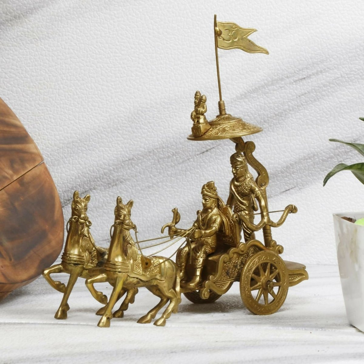 Buy Artvarko Mahabharat Geeta Arjun Chariot Idol