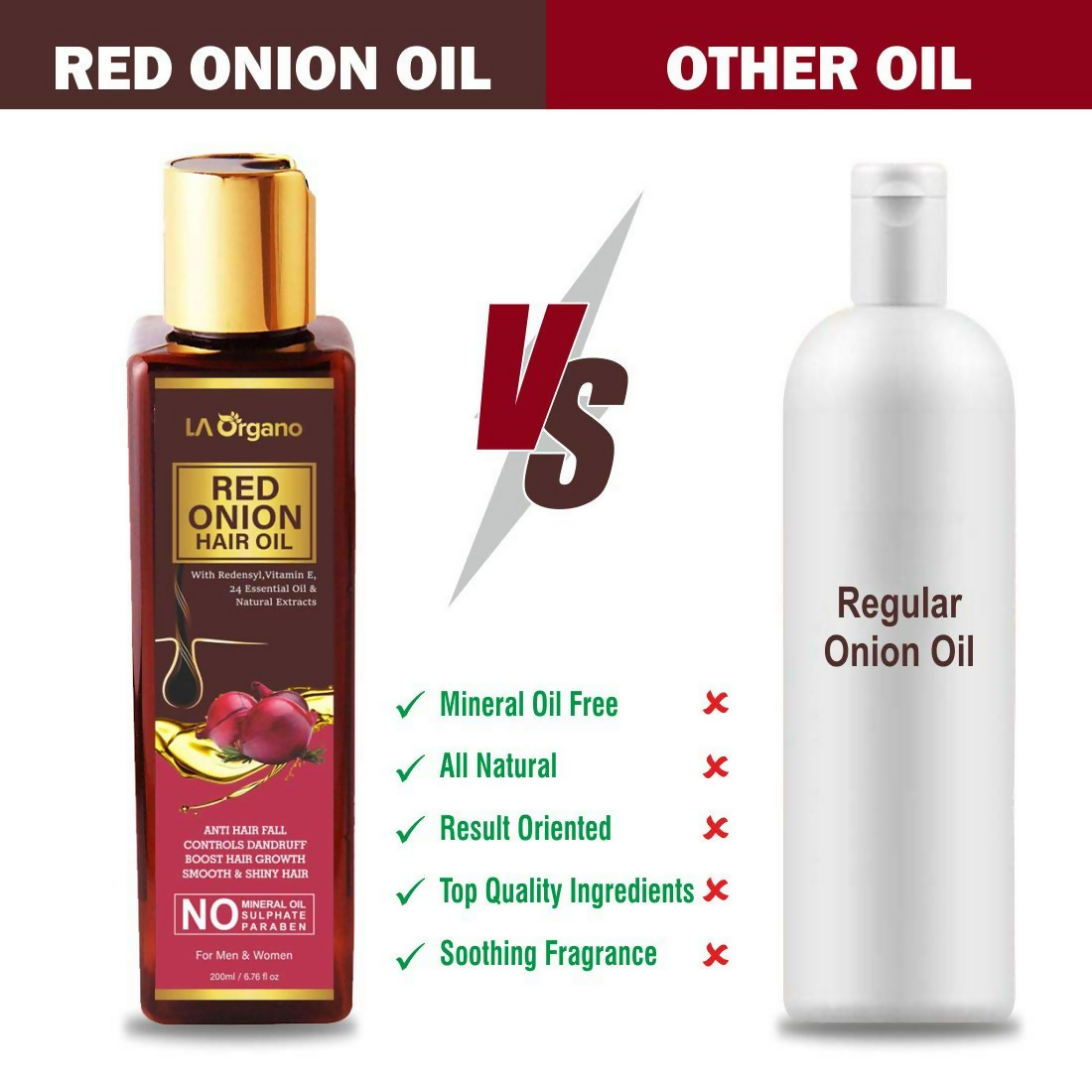 LA Organo Red Onion Hair Oil