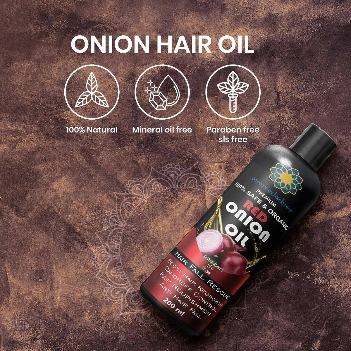 Ayurvedashree Red Onion Oil For Growth