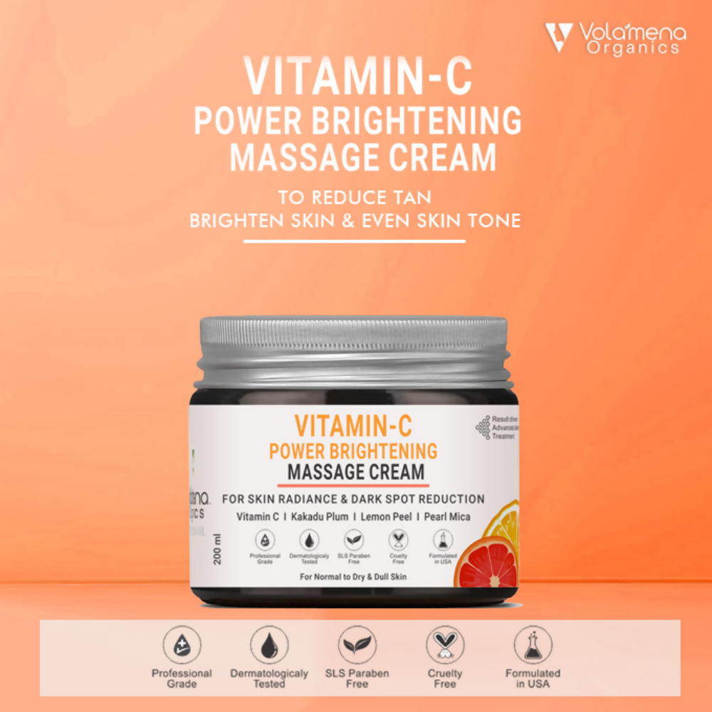 Volamena Organics Vitamin C Power Brightening Massage Cream