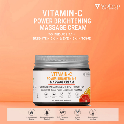 Volamena Organics Vitamin C Power Brightening Massage Cream