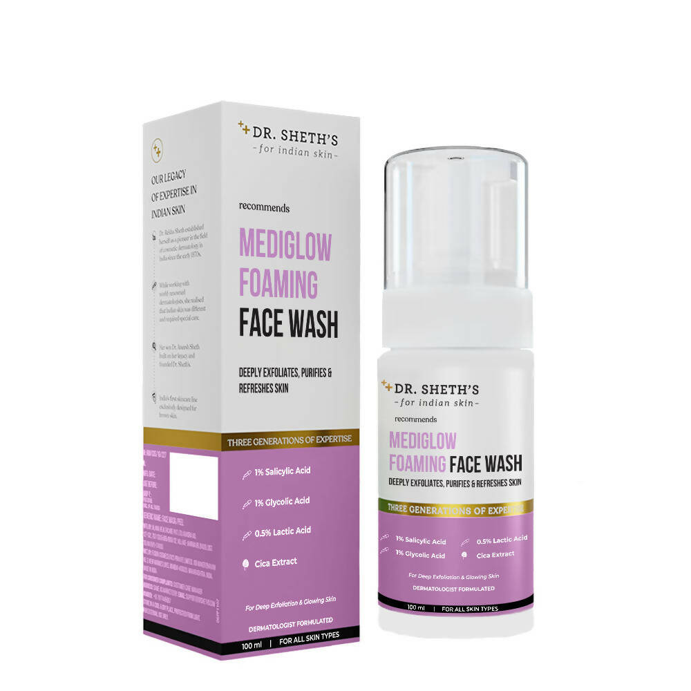 Buy Dr. Sheth's Mediglow Foaming Face Wash from DrMediCart, Ship from India to USA