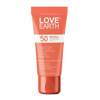 Love Earth Mineral Sunscreen White