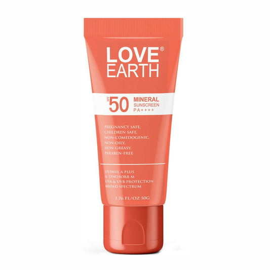 Love Earth Mineral Sunscreen White