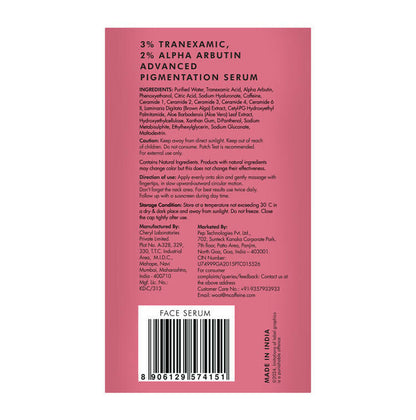 mCaffeine Clear Glow 3% Tranexamic, 2% Alpha Arbutin Advanced Pigmentation Serum