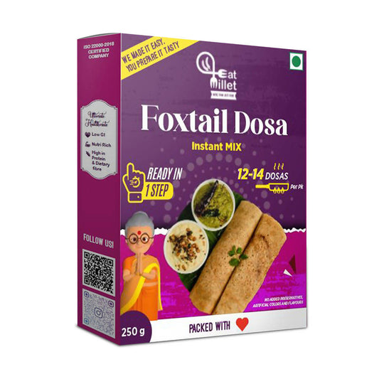 Buy Eat Millet Foxtail Dosa Instant Mix from DrMediCart, Ship from India to USA