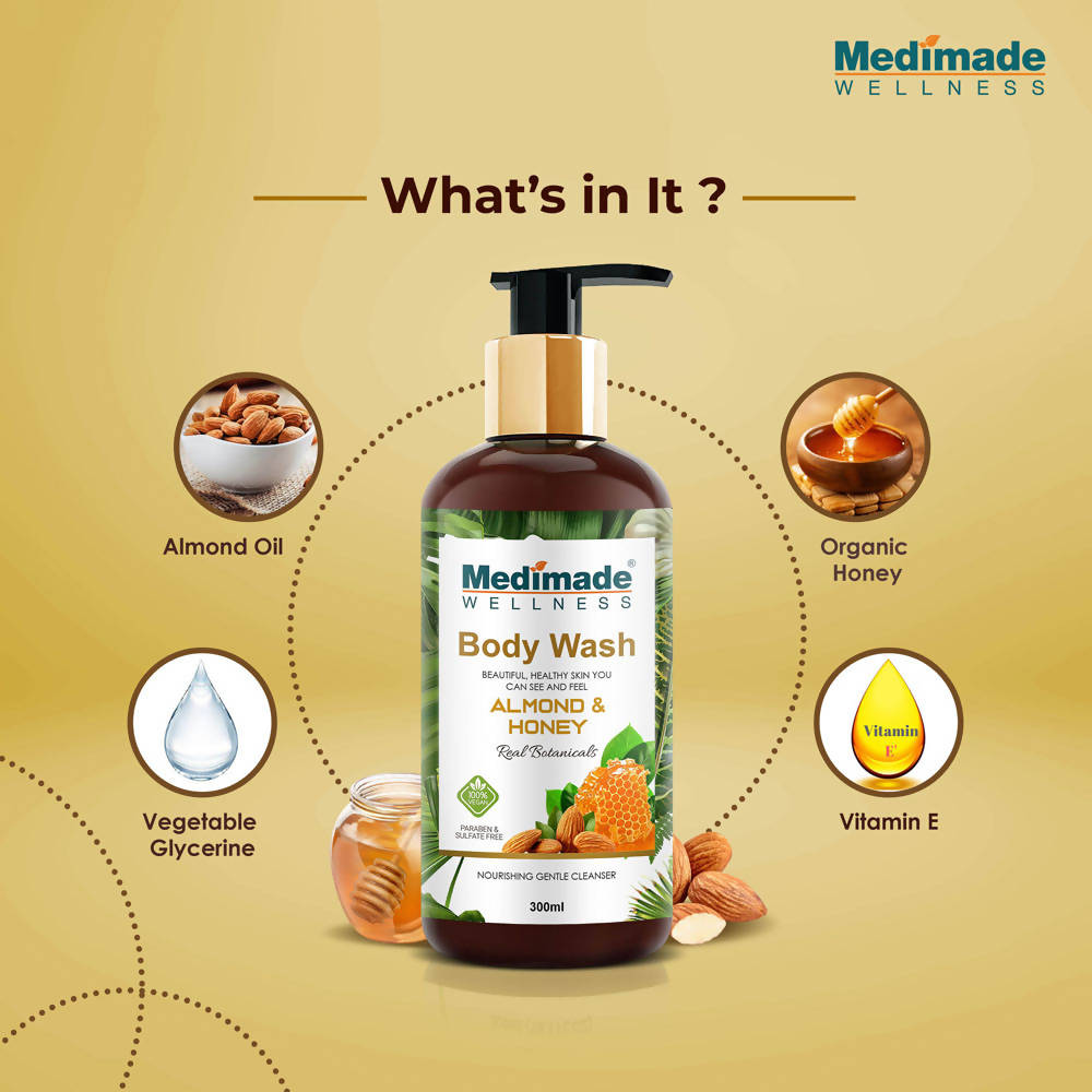 Medimade Wellness Almond & Honey Body Wash - DrMediCart