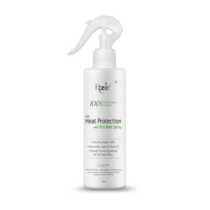 ktein 100% Plant Based Natural Hair Heat Protection with Xtra Shine Spray Hair Spray