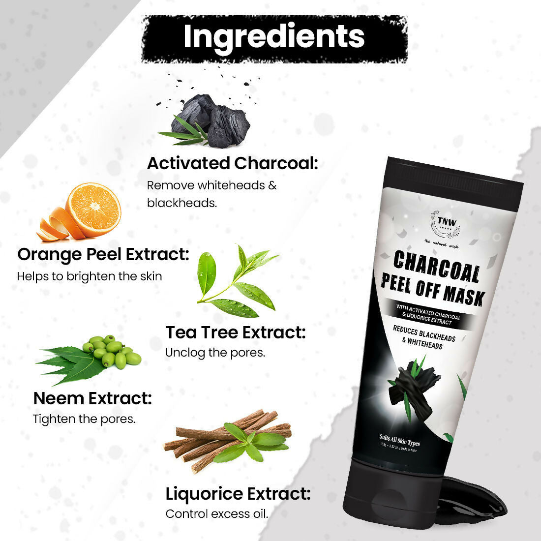 The Natural Wash Charcoal Peel Off Face Mask