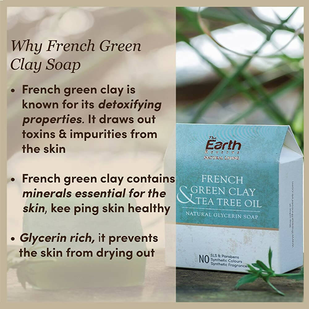 The Earth Reserve French Green Clay & Tea Tree Oil Soap