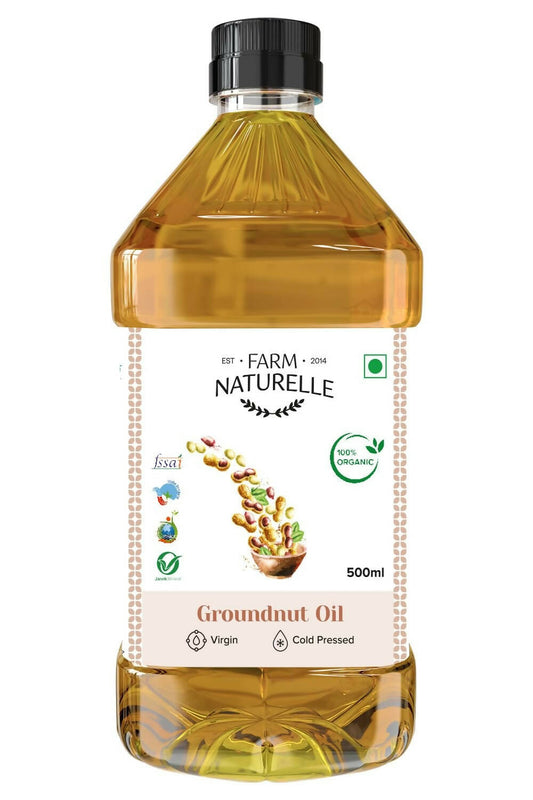 Buy Farm Naturelle Organic Ghani Cold Pressed Virgin Groundnut/Peanut Oil from DrMediCart, Ship from India to USA
