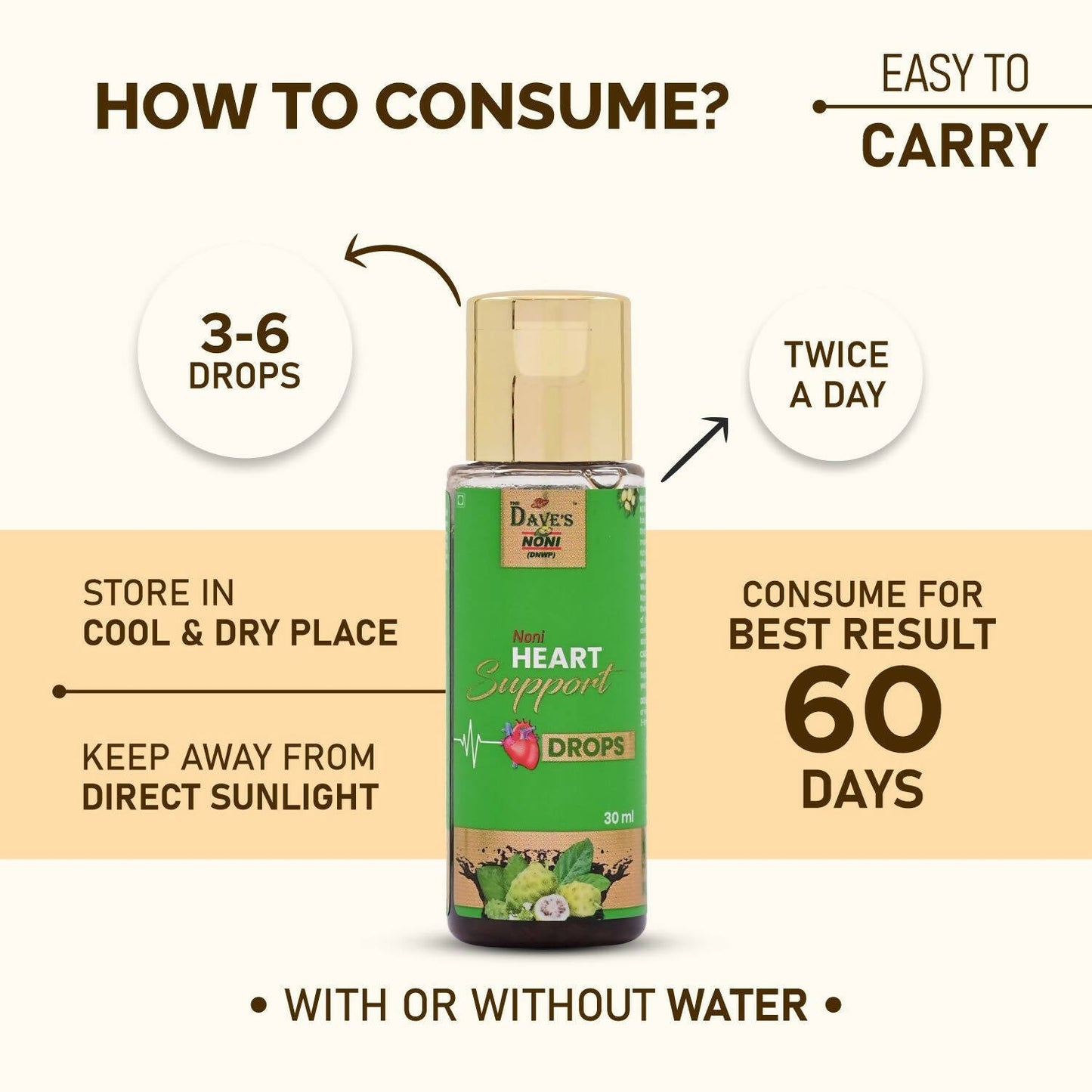 The Dave's Noni Heart Support Drops - Drmedicart