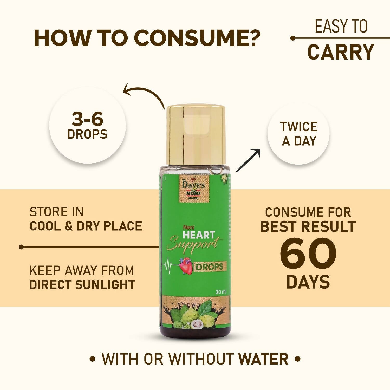 The Dave's Noni Heart Support Drops - Drmedicart