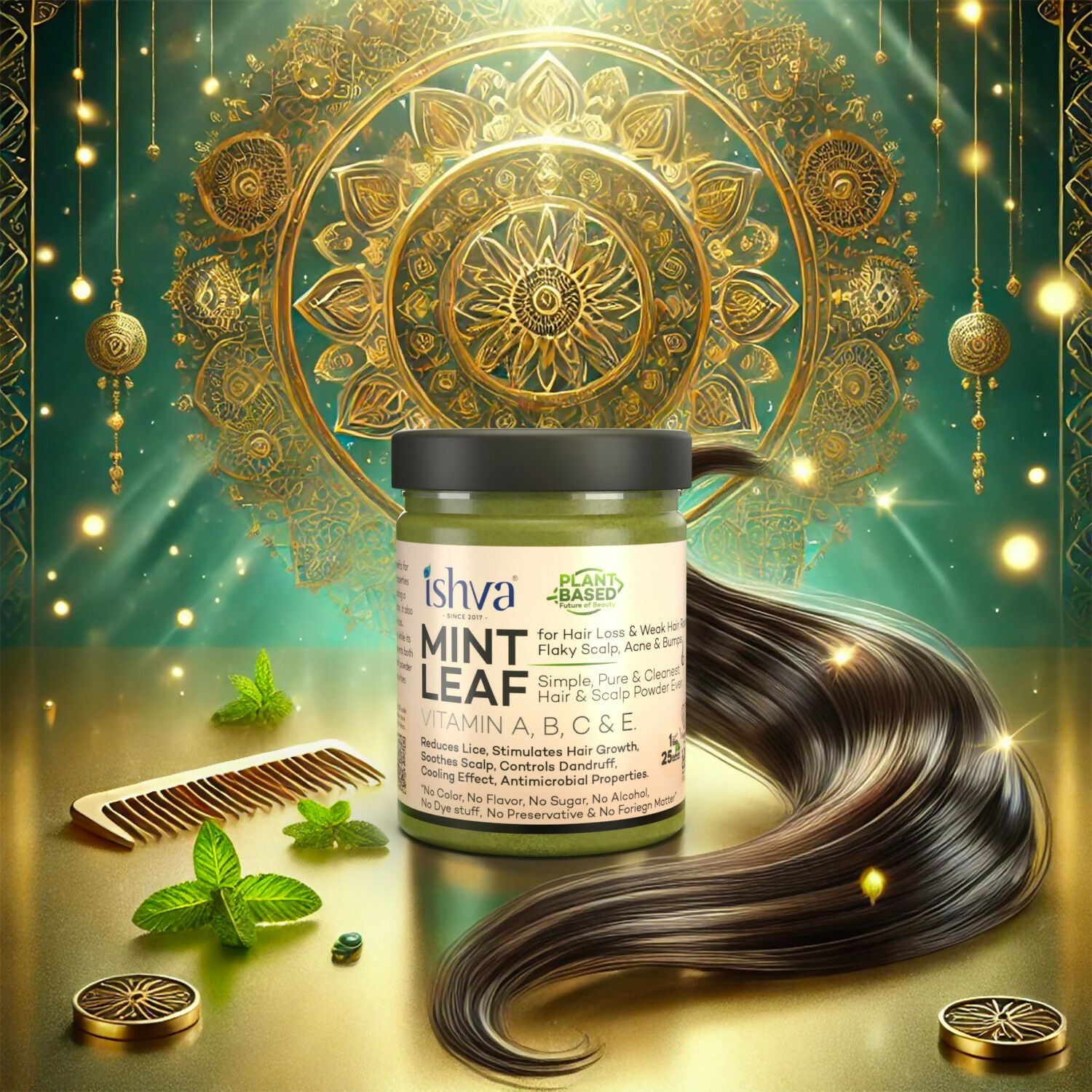 Ishva Mint powder For Hair