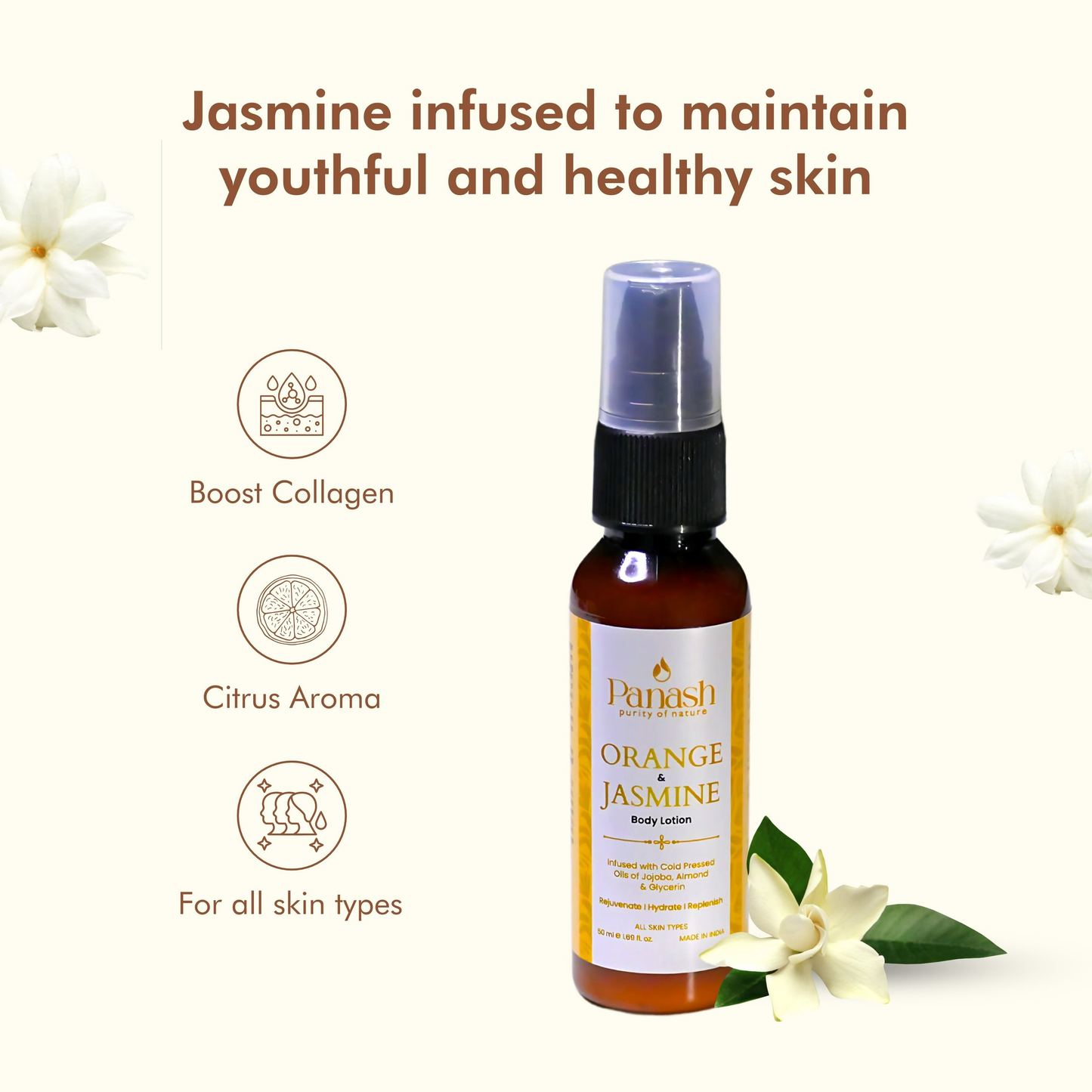 Panash Orange & Jasmine Body Lotion