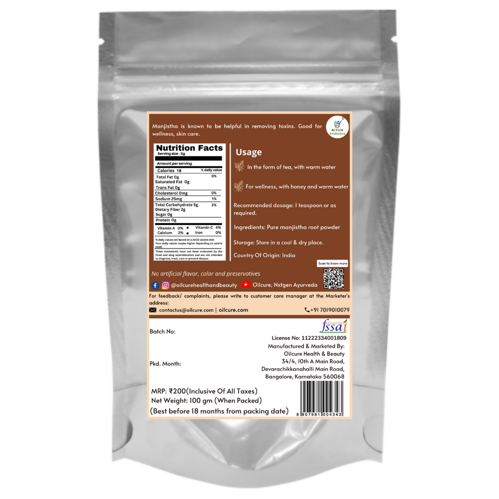 Nxtgen Ayurveda Manjistha Powder
