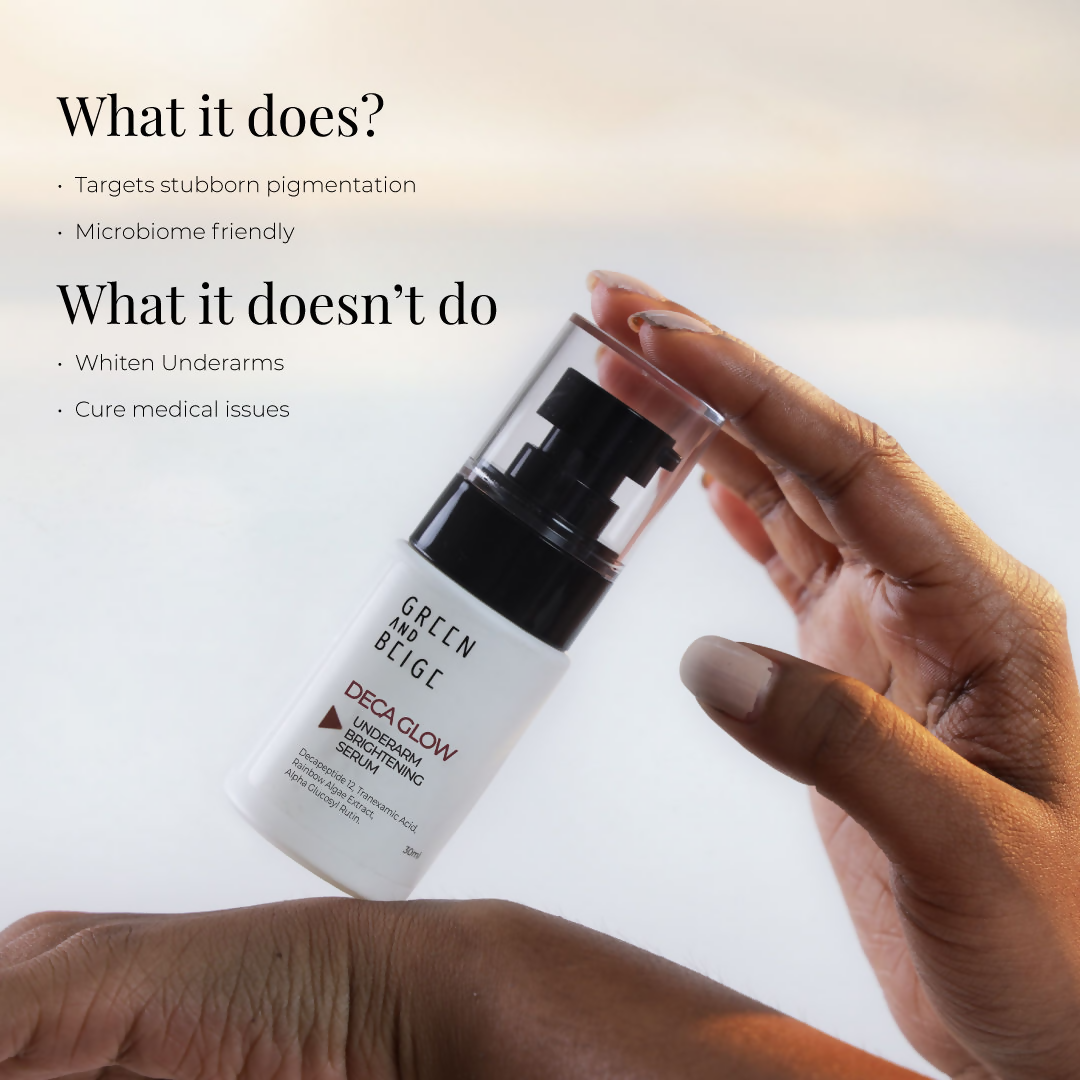Green And Beige Deca Glow Underarm Brightening Serum