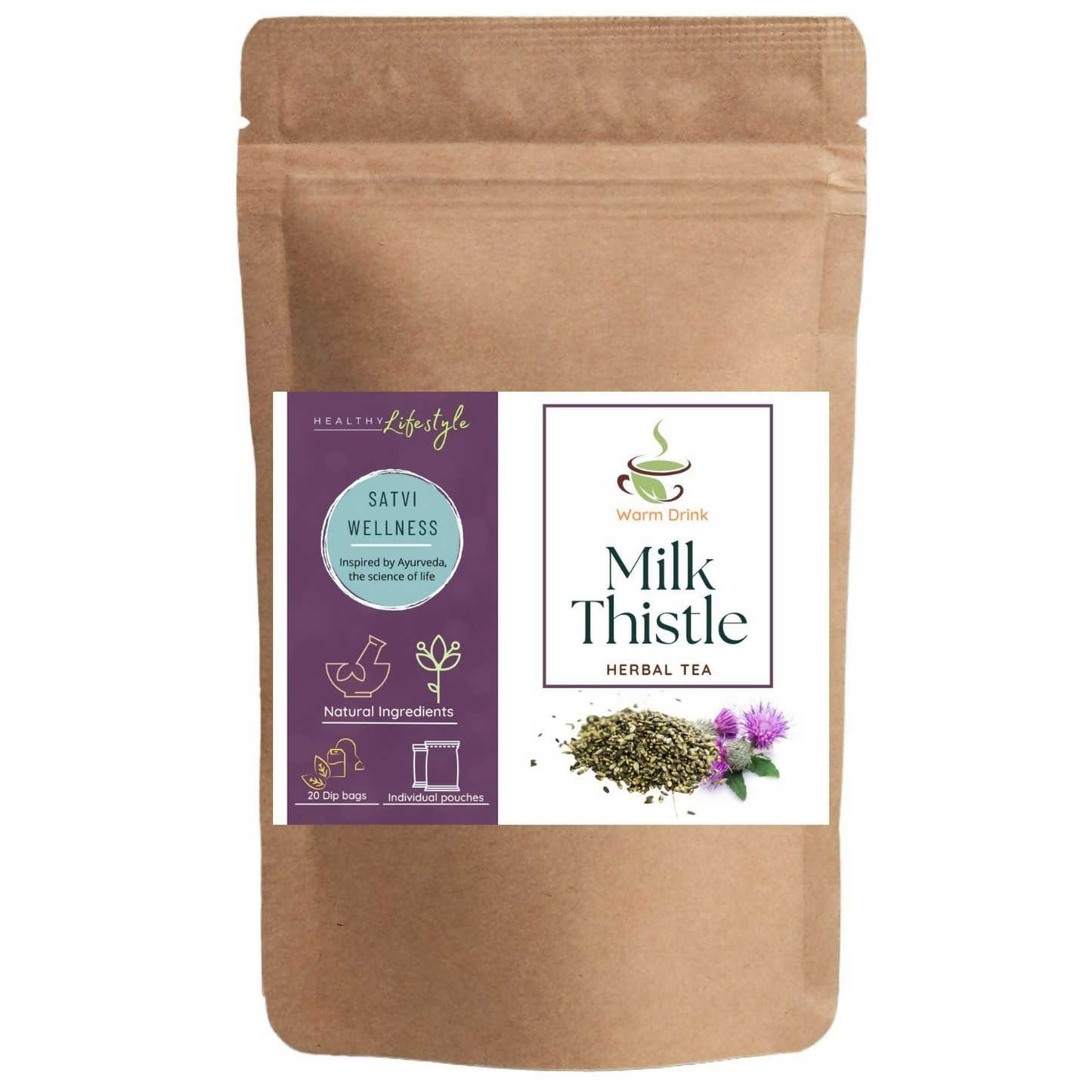 Buy Satvi Wellness Milk Thistle Seed Tea Bags from DrMediCart
