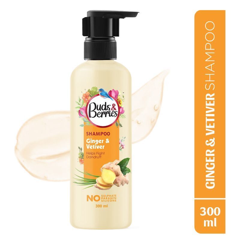 Buy Buds & Berries Ginger & Vetiver Anti Dandruff Shampoo from DrMediCart, Ship from India to USA