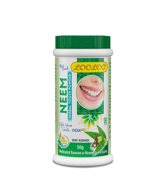 Buy Looloo Neem Herbal Tooth Powder from DrMediCart, Ship from India to USA