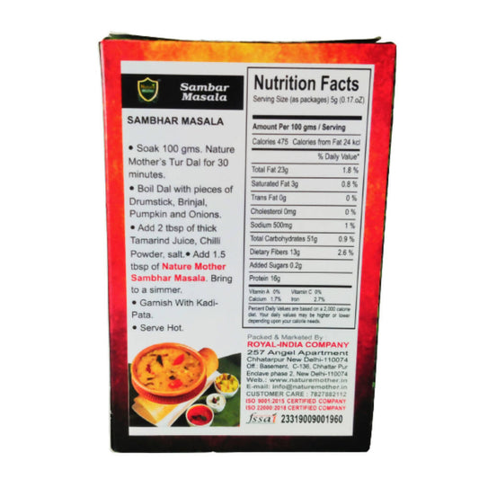 Buy Nature Mother Sambhar Masala from DrMediCart, Ship from India to USA