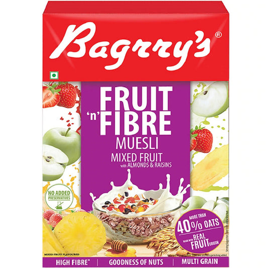 Buy Bagrry's Fruit 'n Fibre Muesli with Mixed Fruit from DrMediCart, Ship from India to USA