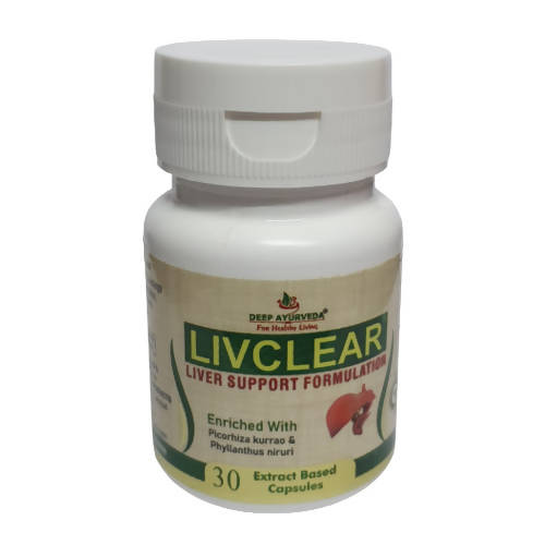 Buy Deep Ayurveda Livclear 500mg Veg Capsules from DrMediCart, Ship from India to USA