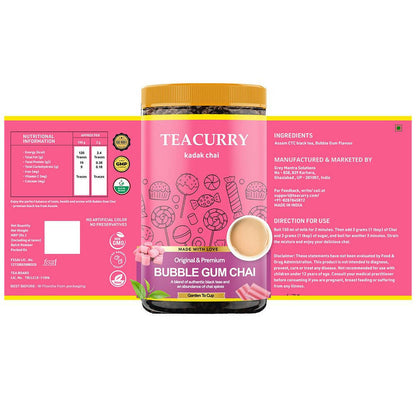 Teacurry Bubble Gum Chai Powder - Drmedicart