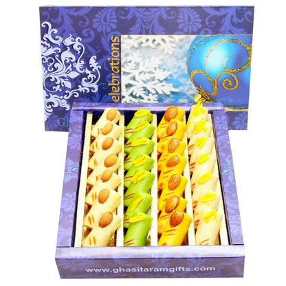 Ghasitaram Sugarfree Assorted Rolls Sweet Box