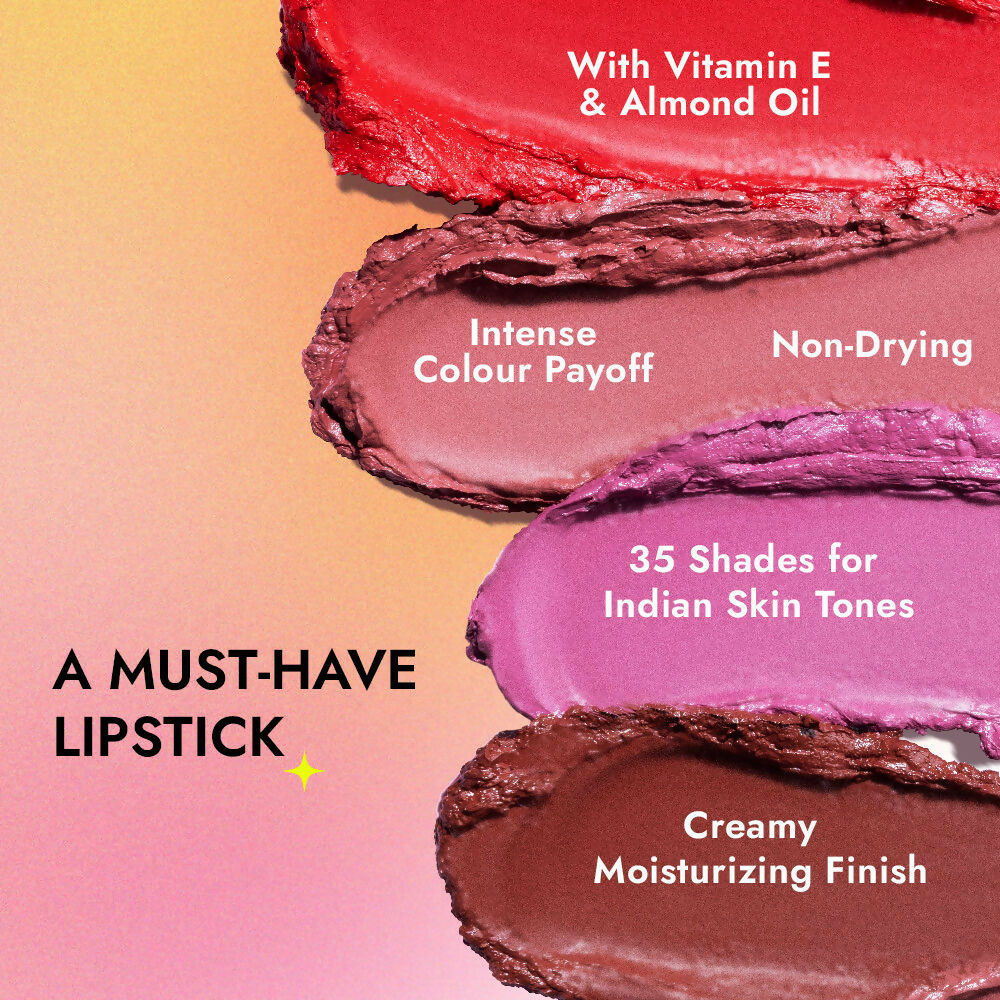 Nykaa So Creme Creamy Matte Lipstick - Plum Luck