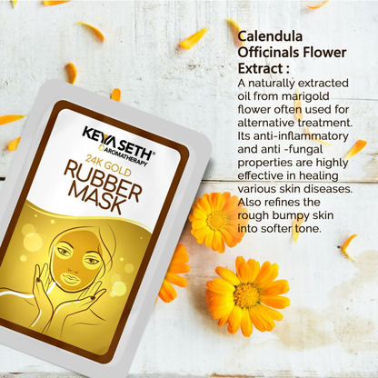 Keya Seth Aromatherapy 24k Gold Rubber Facial Mask