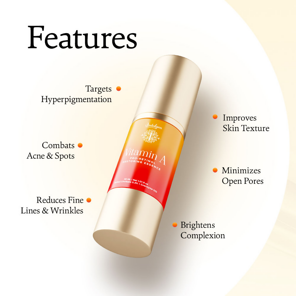 Indulgeo Essentials Vitamin A Pro-Retinol Restoring Essence Serum
