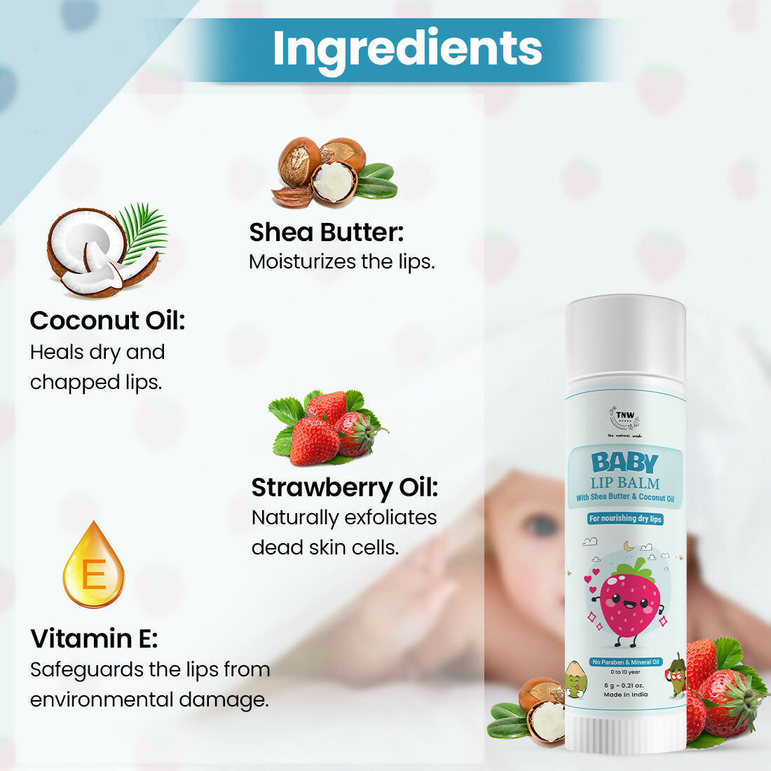 The Natural Wash Nourishing Baby Lip Balm