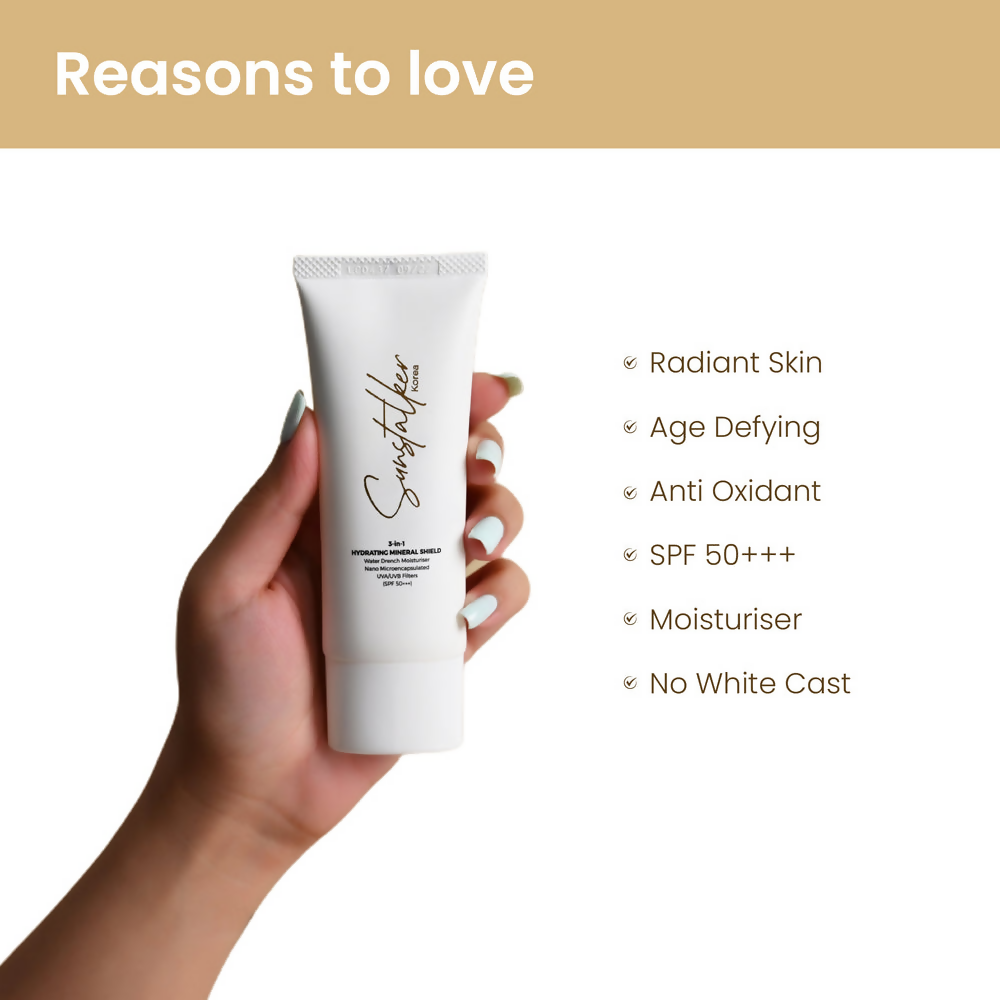 Personal Touch Sunstalker Korea 3-1 Water Based Moisturiser Serum With Sunscreen SPF50+++