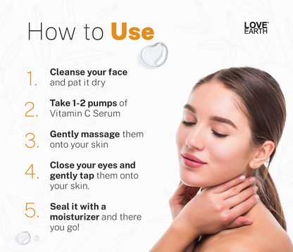 Love Earth Vitamin C 20%, E & Hydraulic Acid  Face Serum