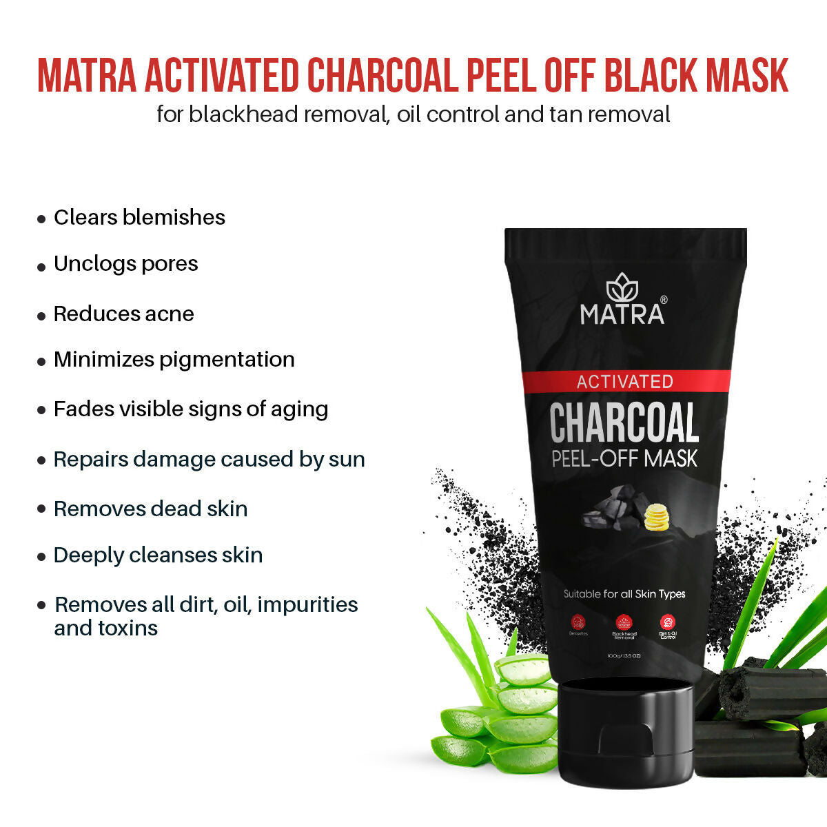 Matra Activated Charcoal Peel Off Black Mask