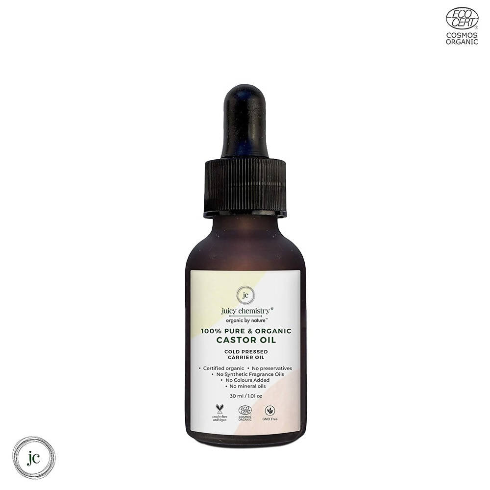 Juicy Chemistry Pure & Organic Castor Cold Pressed Carrier Oil