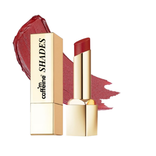 mCaffeine Shades Creamy Matte Kiss Bullet Lipstick Moisturizing Lightweight - Maroon Mimosa