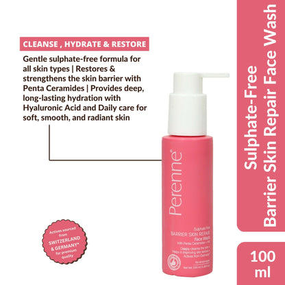 Perenne Sulphate Free Barrier Skin Repair Face Wash