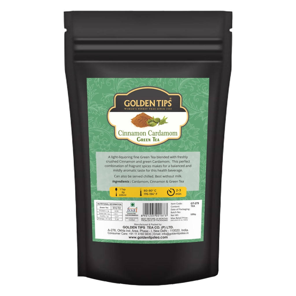 Golden Tips Cinnamon Cardamom Green Tea