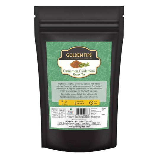 Golden Tips Cinnamon Cardamom Green Tea
