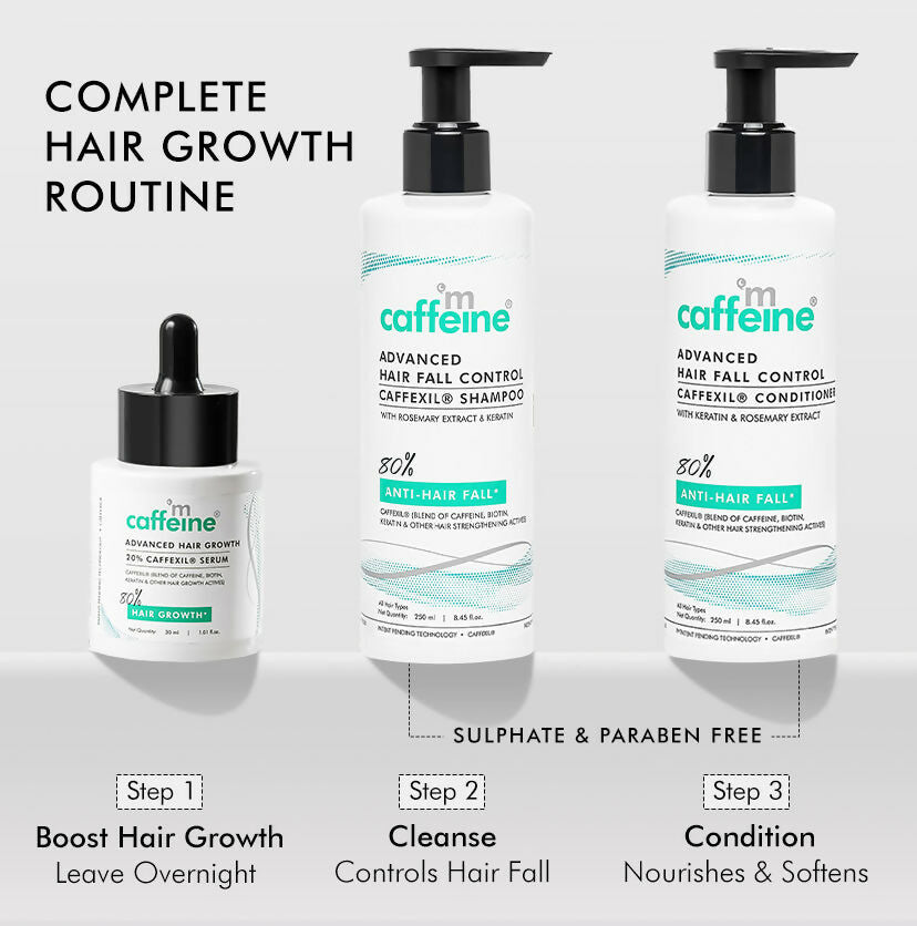 mCaffeine Advanced Hair Fall Control Caffexil Shampoo with Rosemary