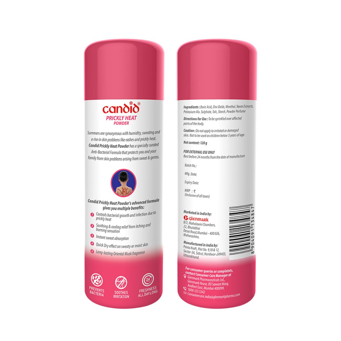 Candid Prickly Heat Powder With Rose