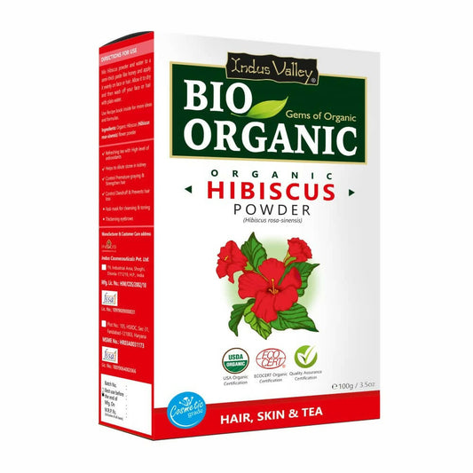 Buy Indus Valley Bio Organic Hibiscus Flower Powder from DrMediCart, Ship from India to USA