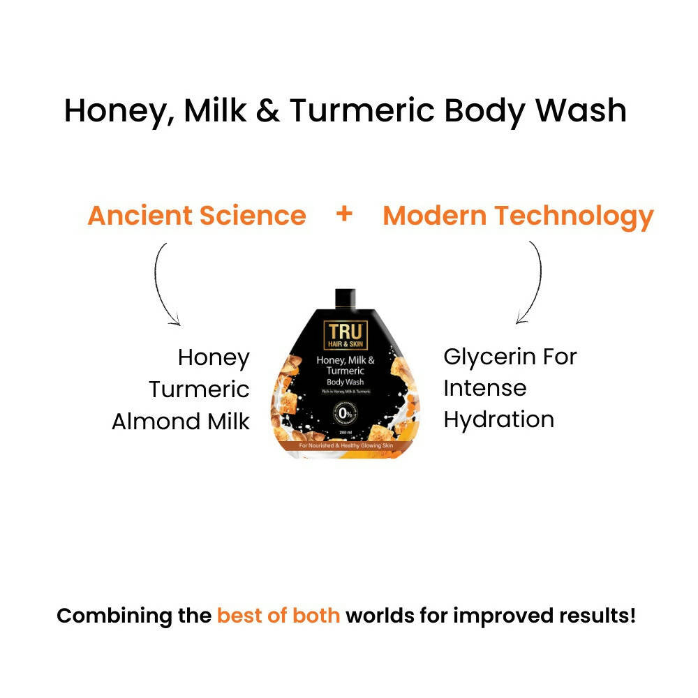Tru Hair & Skin Honey, Milk & Turmeric Body Wash - Drmedicart
