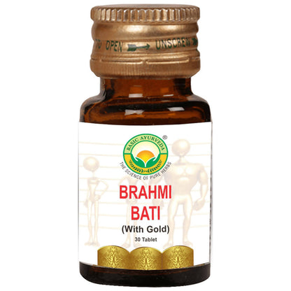 Basic Ayurveda Brahmi Bati With Gold