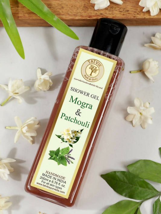 Buy Tatvik Ayurveda Shower Gel - Mogra & Patchouli from DrMediCart, Ship from India to USA