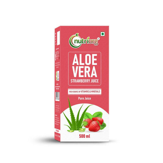 Nutriorg Aloevera Strawberry Juice