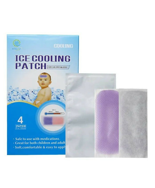 AHC Baby & Kids Cooling Gel Patch For Fever Colour changing Patch - 4 Pcs